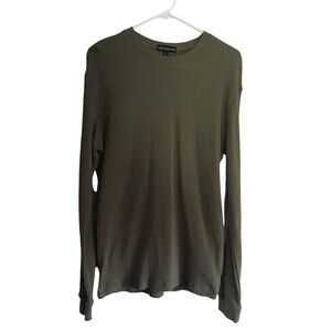 Linus Tech Tips Shirt Men's Size Small Olive Cotton Long Sleeve